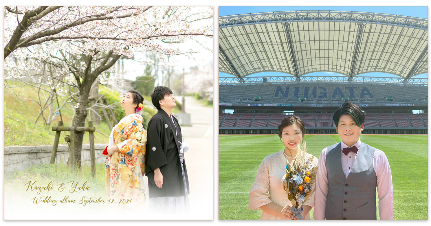 桜 前撮りアルバム 表紙