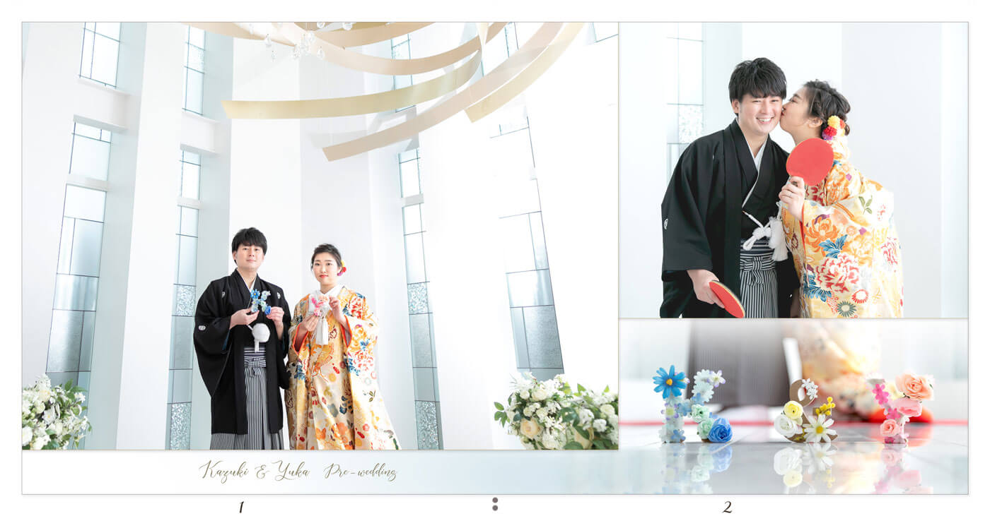 1～2ページ ハミングプラザVIP新潟 前撮りアルバム