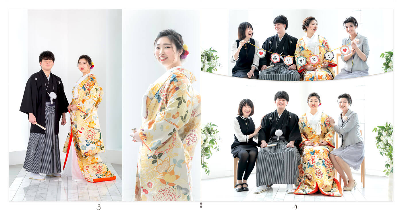 3～4ページ ハミングプラザVIP新潟 前撮りアルバム