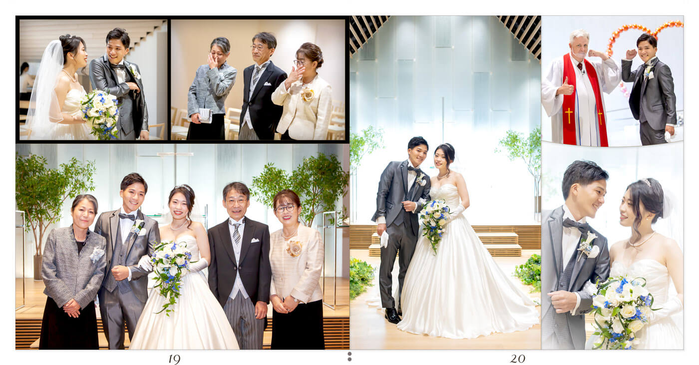 19～20ページ ホテルロイヤルクラシック大阪 結婚式アルバム