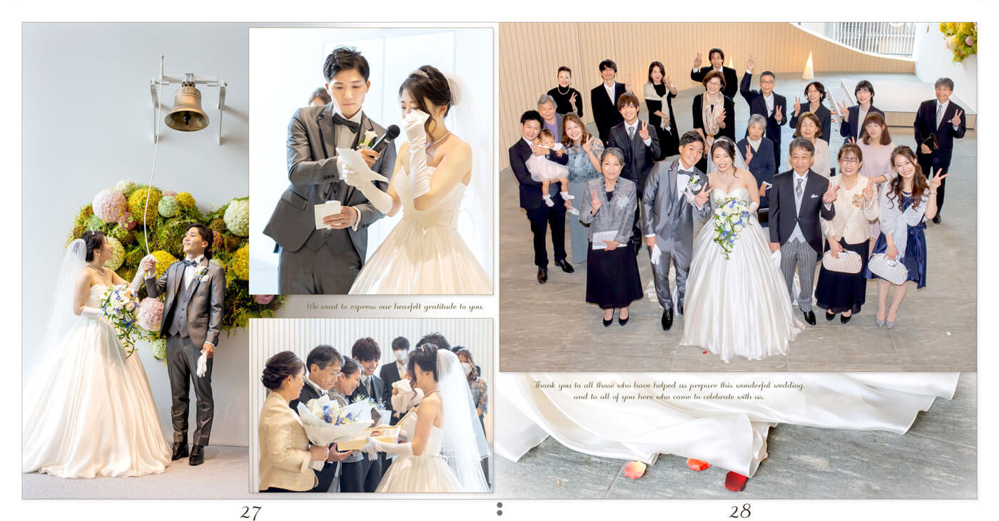 27～28ページ ホテルロイヤルクラシック大阪 結婚式アルバム