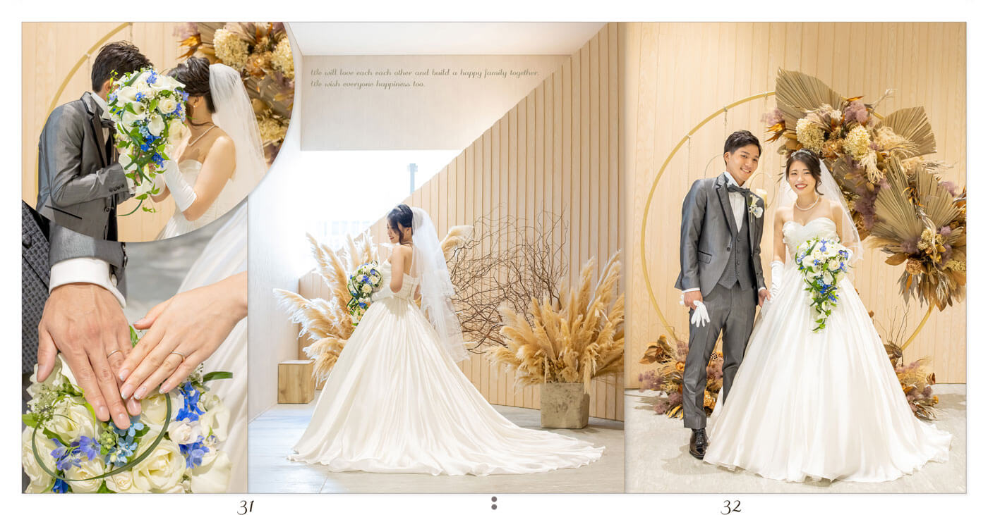 31～32ページ ホテルロイヤルクラシック大阪 結婚式アルバム