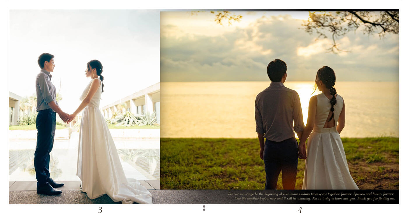 3～4ページ ホテルロイヤルクラシック大阪 結婚式アルバム