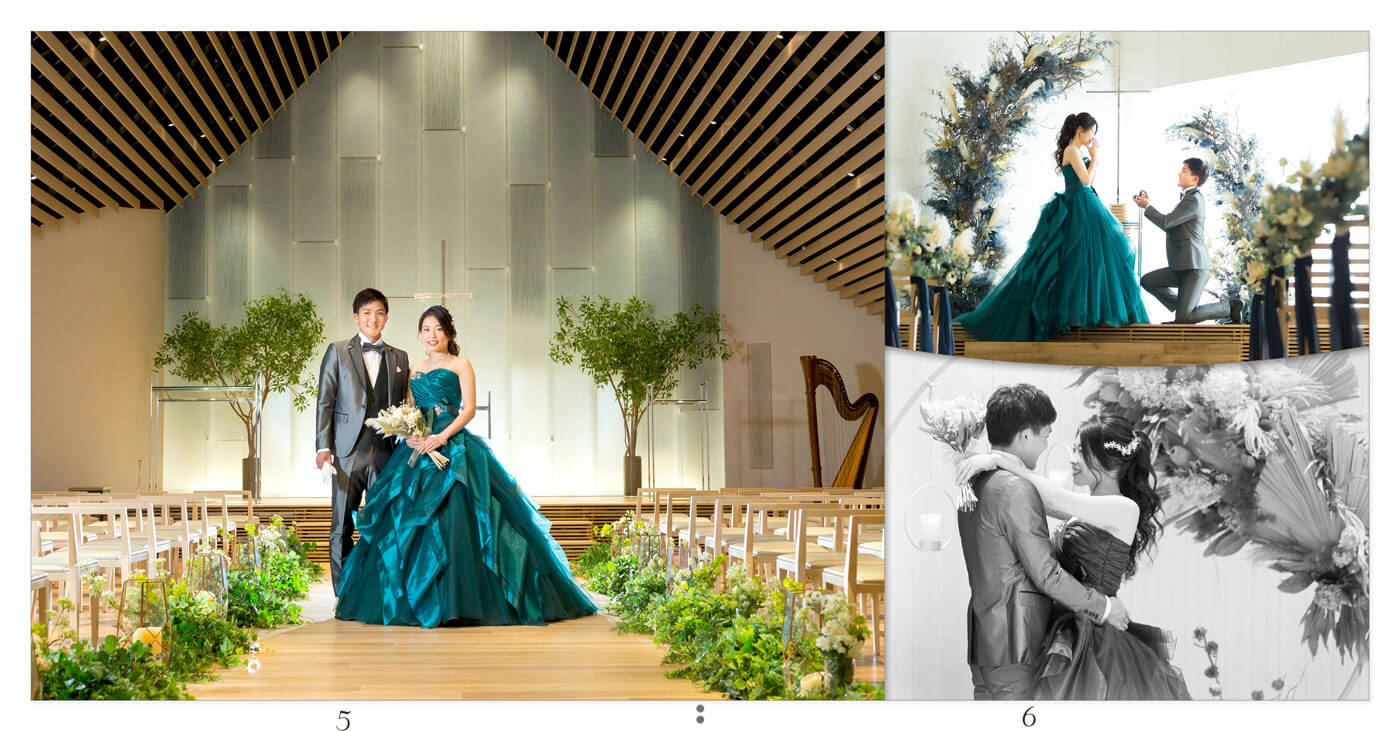 5～6ページ ホテルロイヤルクラシック大阪 結婚式アルバム