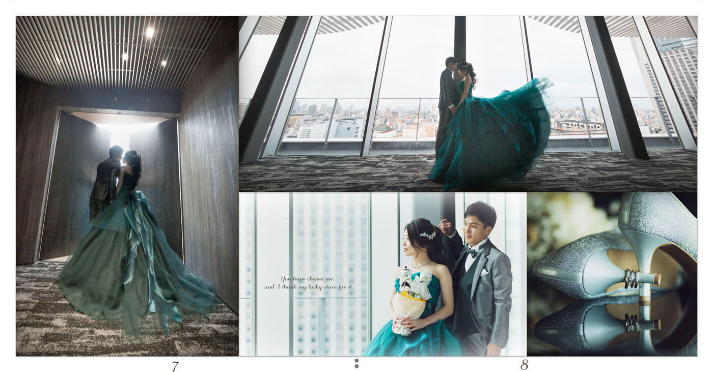 7～8ページ ホテルロイヤルクラシック大阪 結婚式アルバム