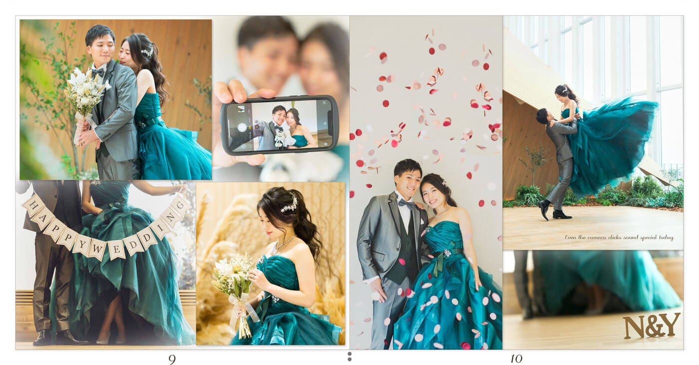 9～10ページ ホテルロイヤルクラシック大阪 結婚式アルバム