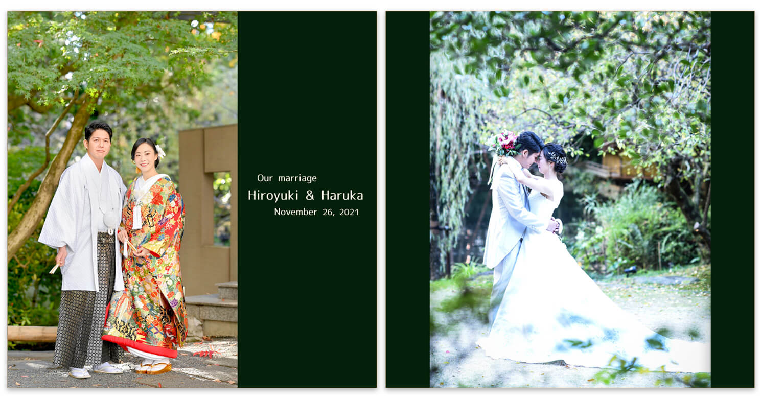 浮月楼 フォトウエディングアルバム 表紙