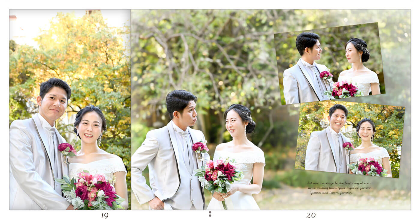 19～20ページ 浮月楼 フォトウエディングアルバム