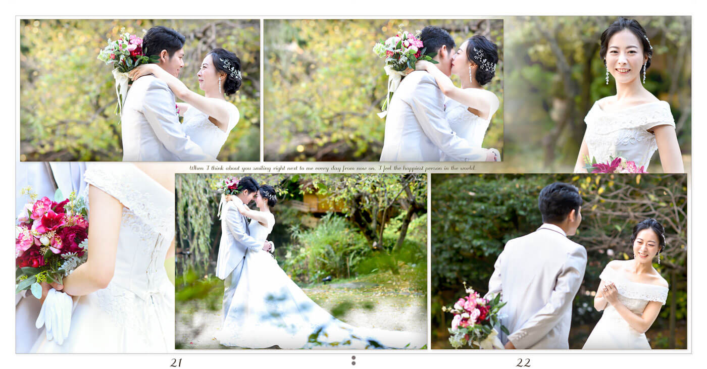 21～22ページ 浮月楼 フォトウエディングアルバム