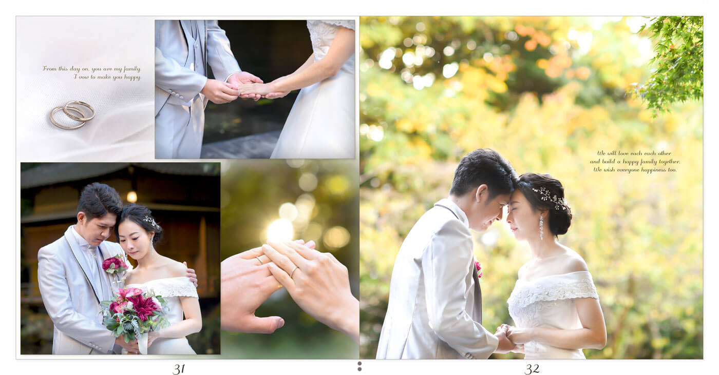 31～32ページ 浮月楼 フォトウエディングアルバム