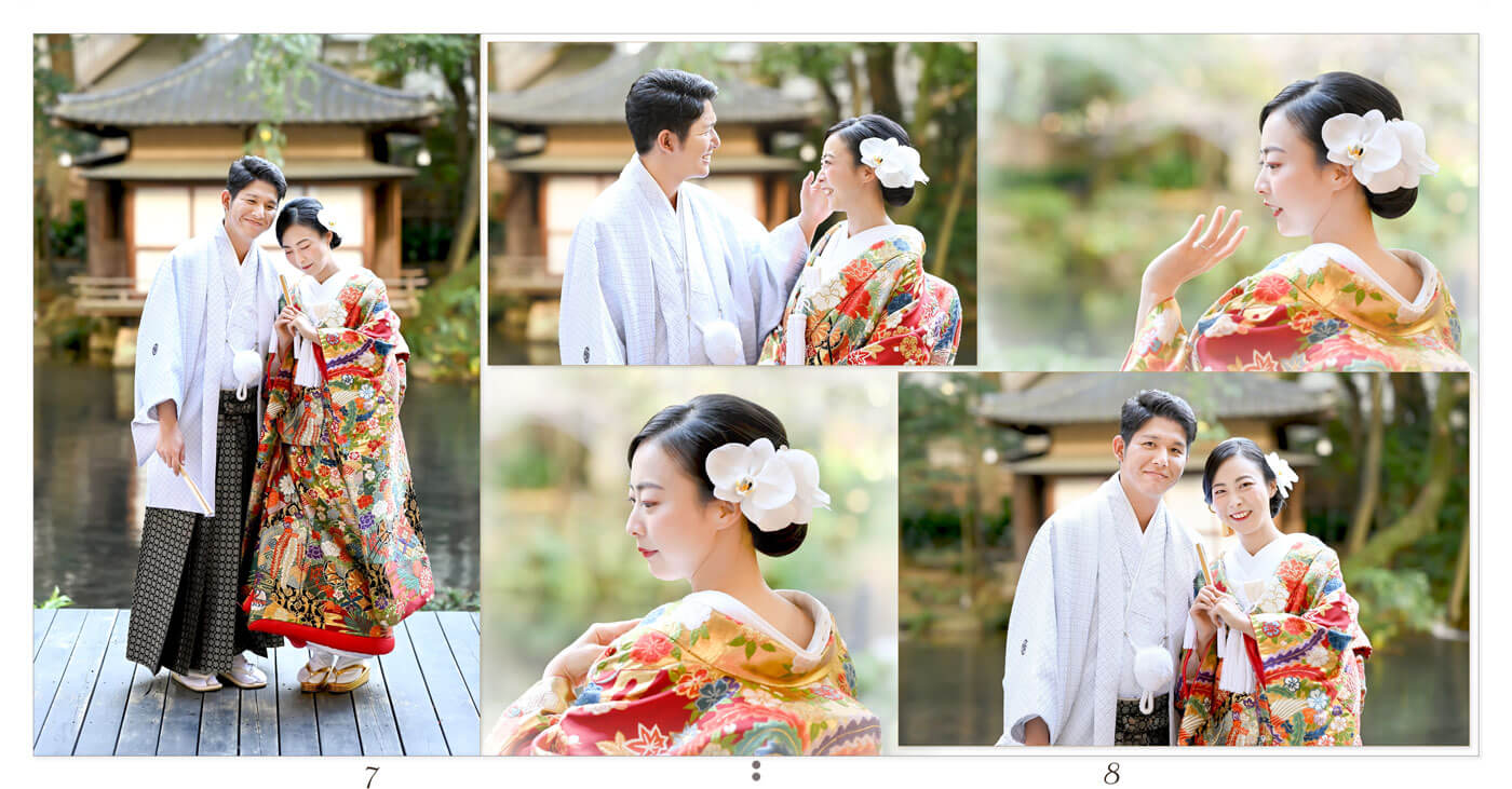7～8ページ 浮月楼 フォトウエディングアルバム