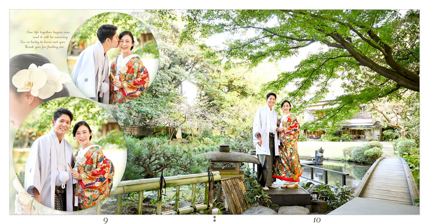 9～10ページ 浮月楼 フォトウエディングアルバム