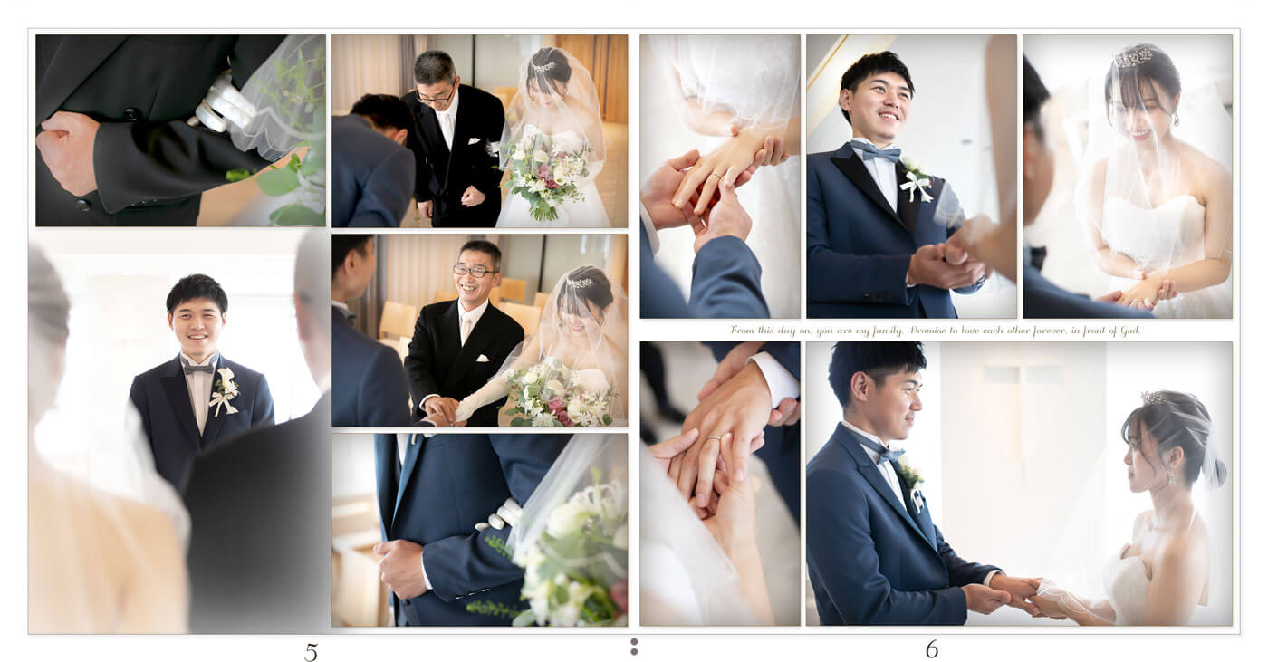 5～6ページ 琵琶湖マリオットホテル 結婚式アルバム