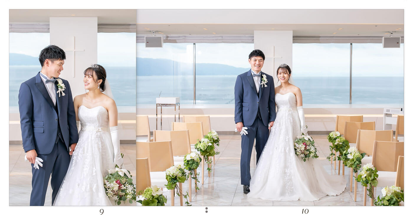 9～10ページ 琵琶湖マリオットホテル 結婚式アルバム