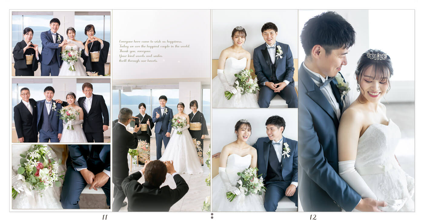 11～12ページ 琵琶湖マリオットホテル 結婚式アルバム