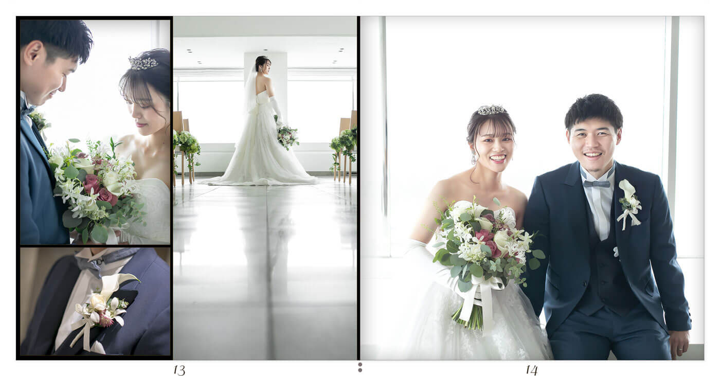 13～14ページ 琵琶湖マリオットホテル 結婚式アルバム