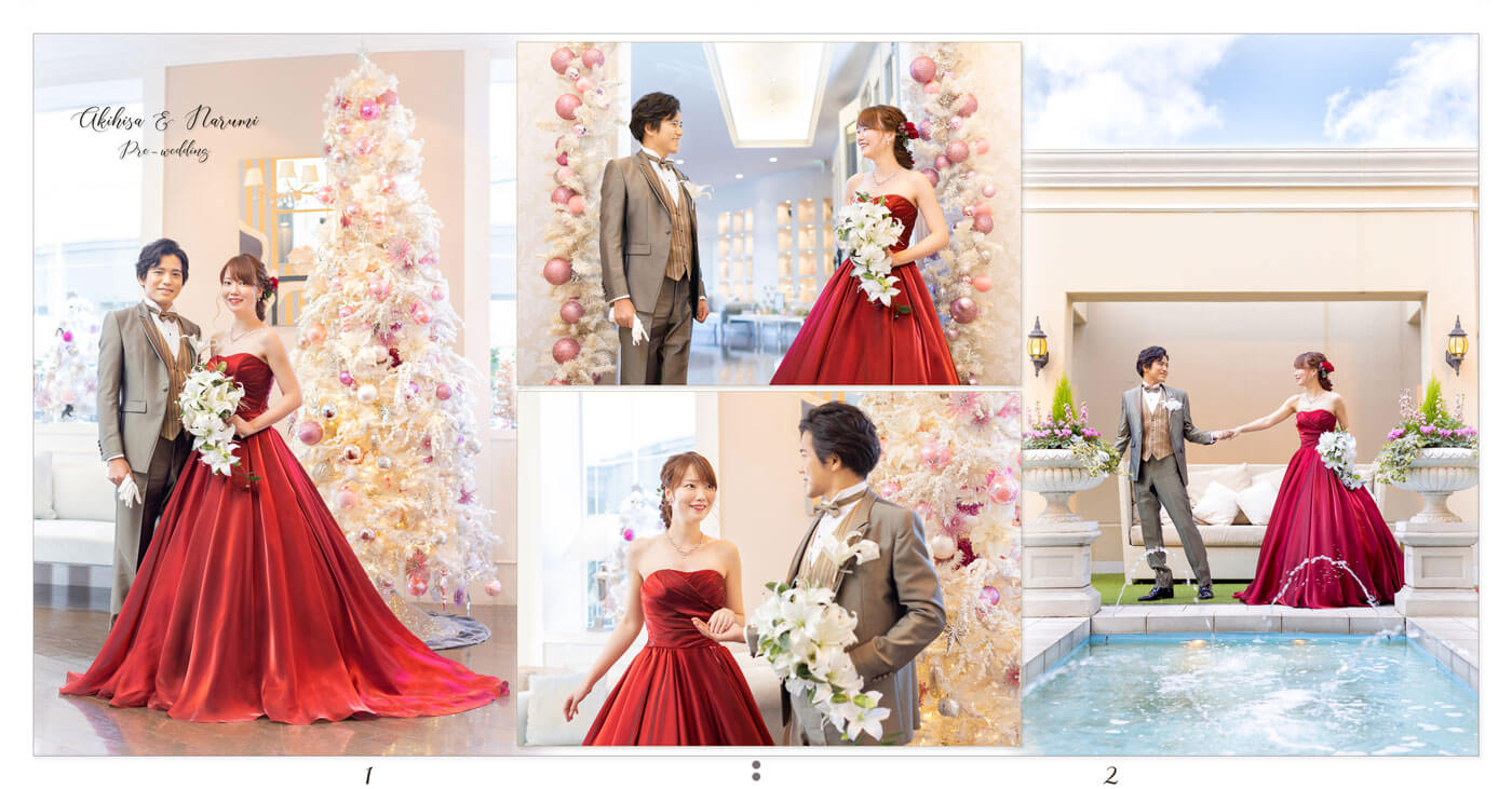 1～2ページ 伊勢山ヒルズ 前撮りアルバム