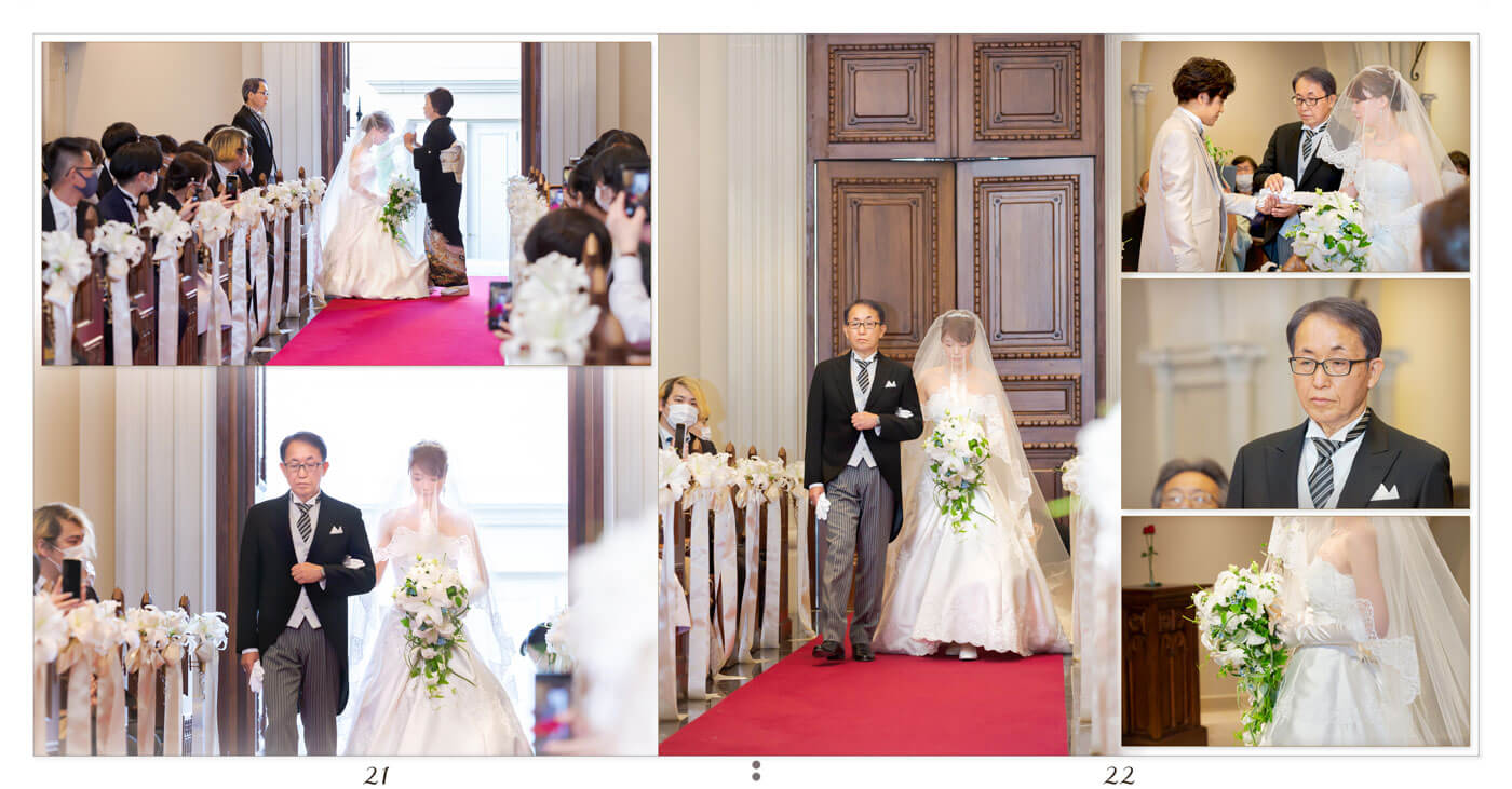 21～22ページ 伊勢山ヒルズセントグレース大聖堂 結婚式アルバム