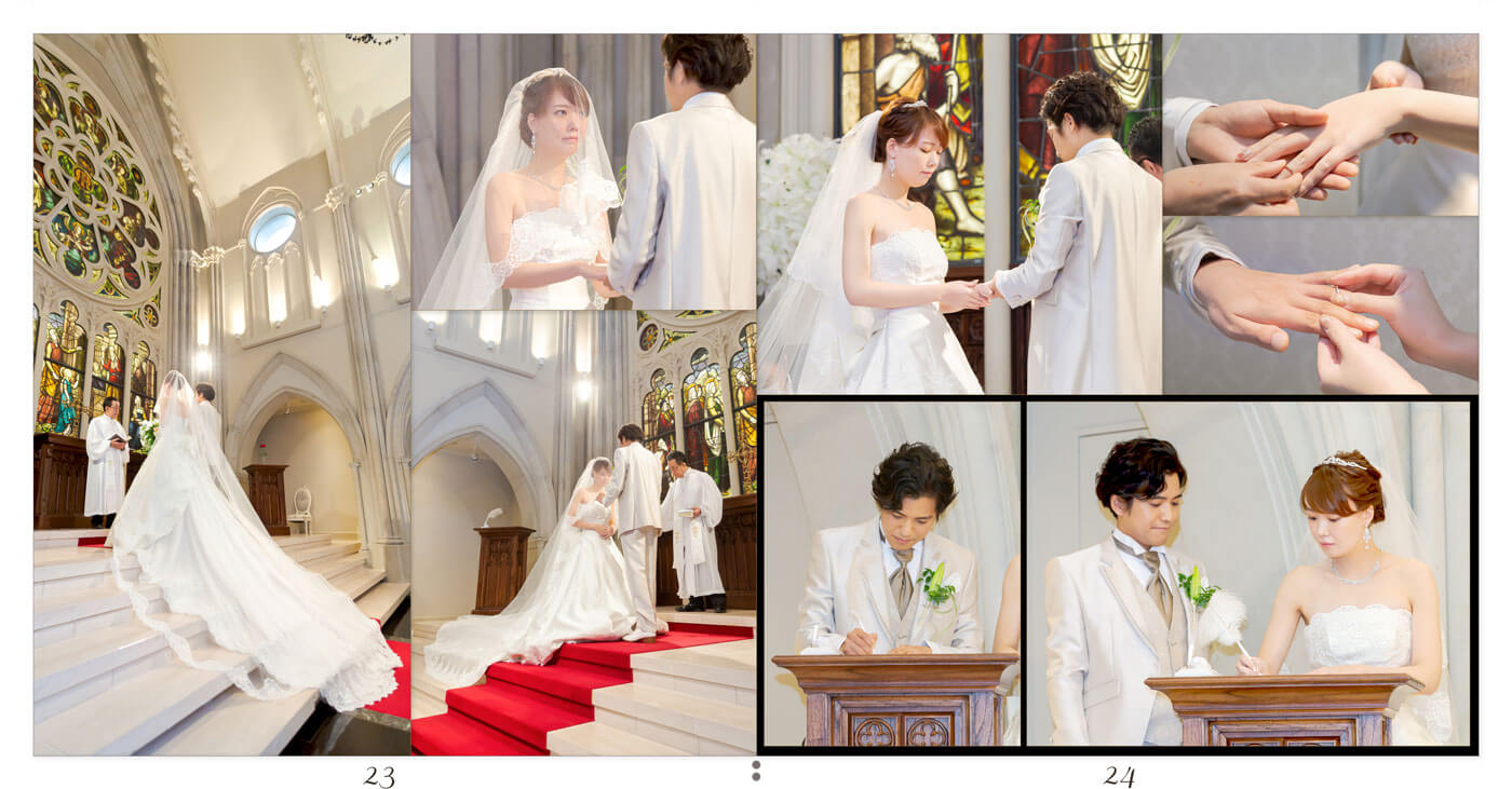 23～24ページ 伊勢山ヒルズセントグレース大聖堂 結婚式アルバム