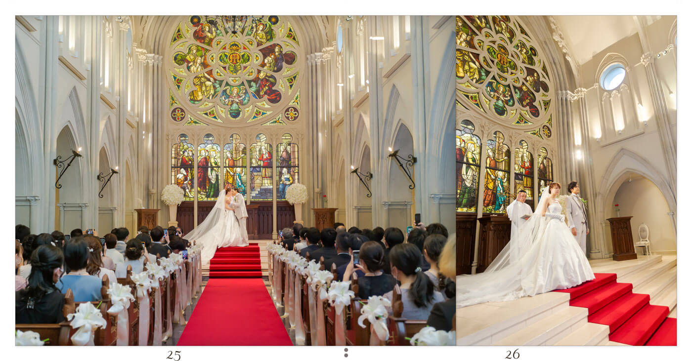 25～26ページ 伊勢山ヒルズセントグレース大聖堂 結婚式アルバム