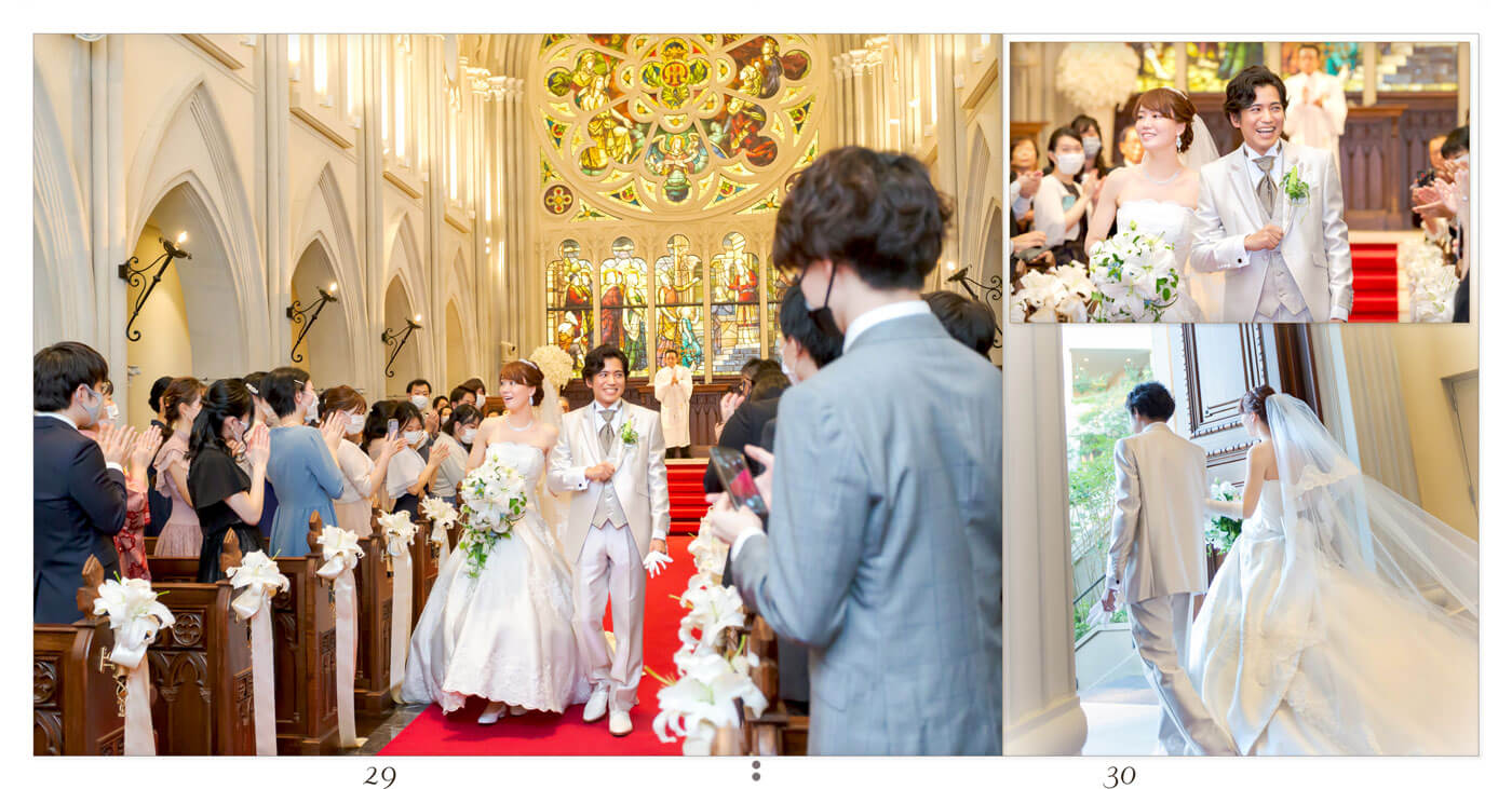 29～30ページ 伊勢山ヒルズセントグレース大聖堂 結婚式アルバム