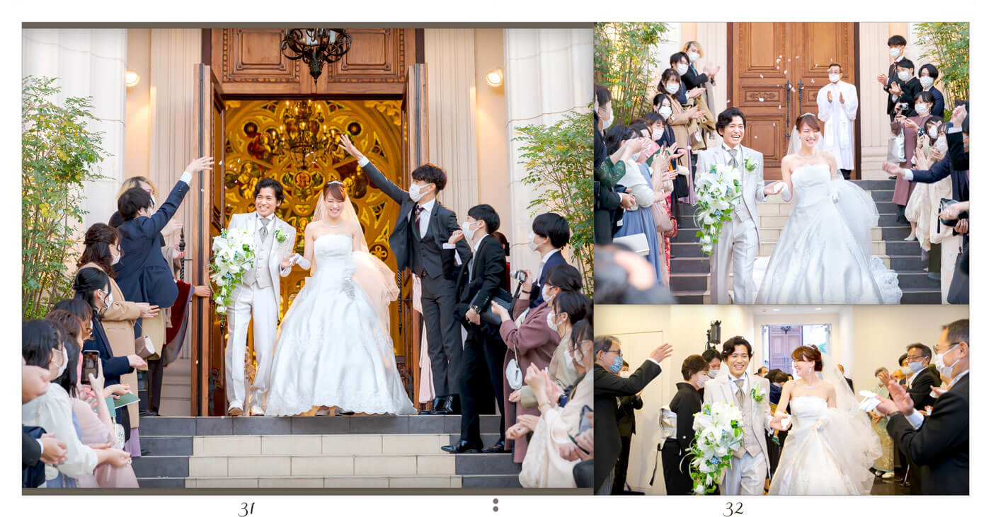 31～32ページ 伊勢山ヒルズセントグレース大聖堂 結婚式アルバム