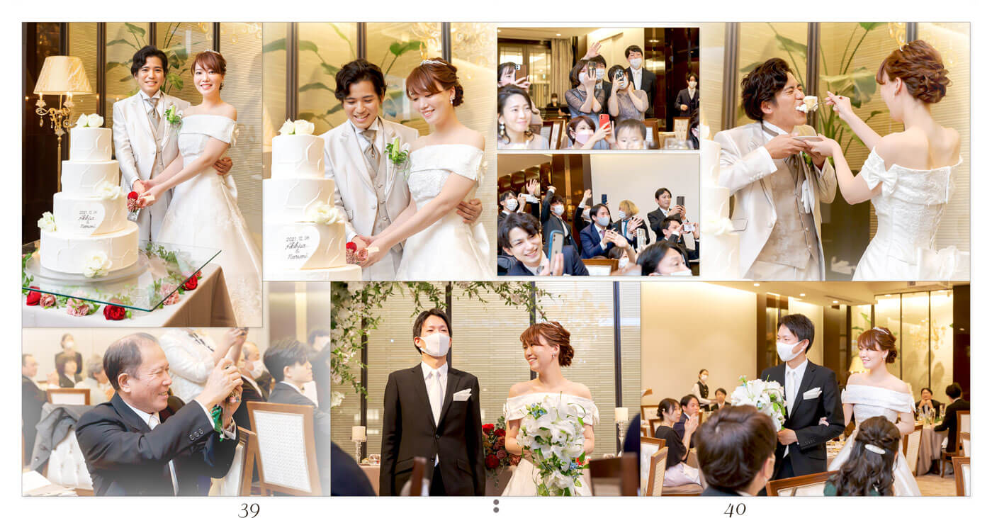39～40ページ 伊勢山ヒルズヴェネチア グランデ邸 結婚式アルバム