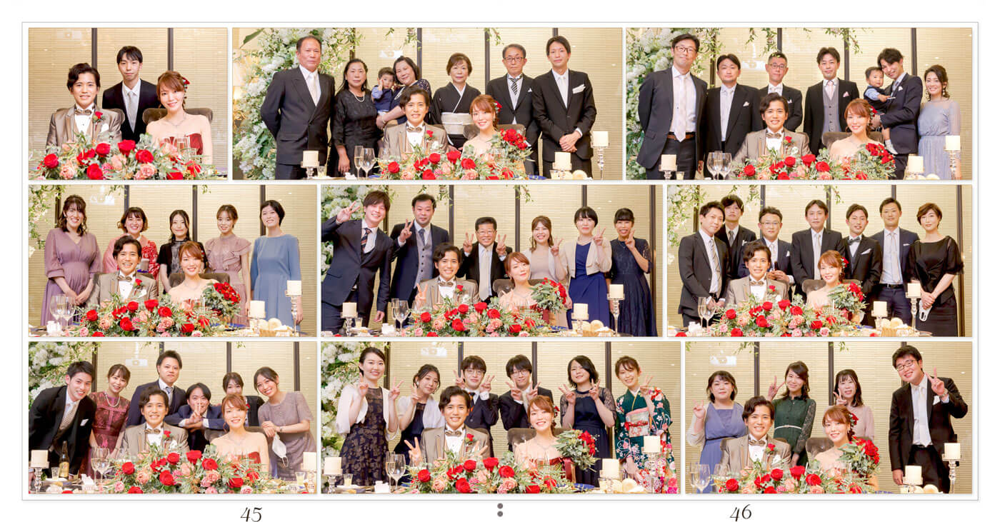 45～46ページ 伊勢山ヒルズヴェネチア グランデ邸 結婚式アルバム