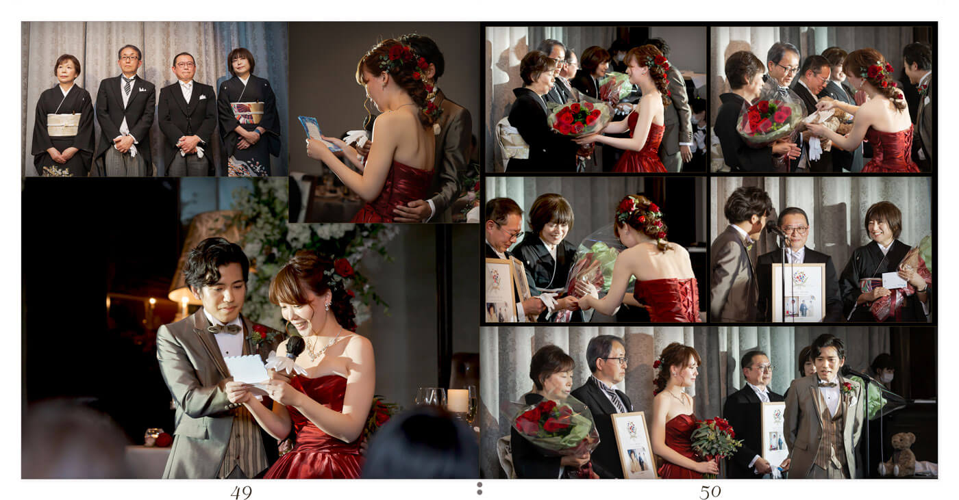 49～50ページ 伊勢山ヒルズヴェネチア グランデ邸 結婚式アルバム