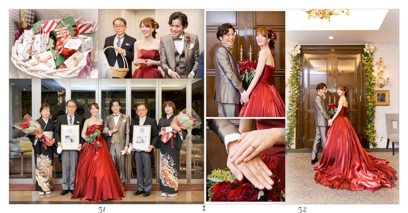 51～52ページ 伊勢山ヒルズヴェネチア グランデ邸 結婚式アルバム