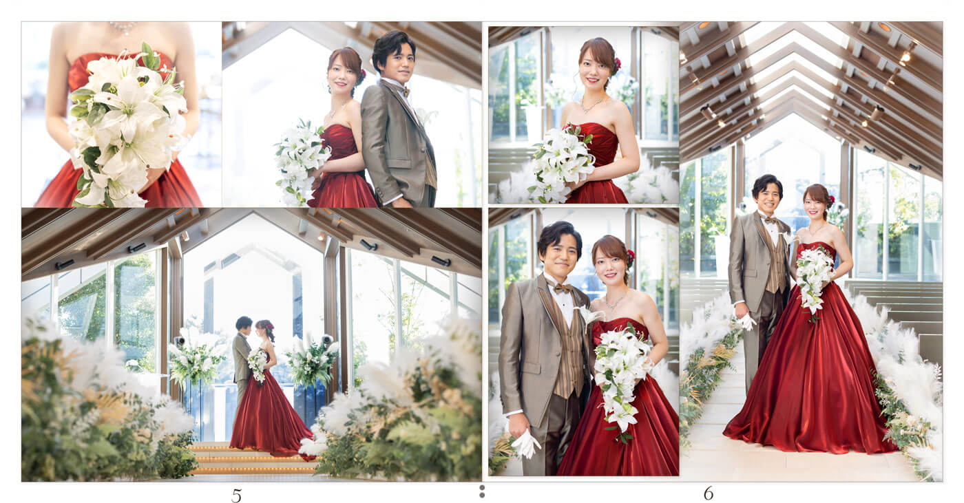 5～6ページ 伊勢山ヒルズ 前撮りアルバム