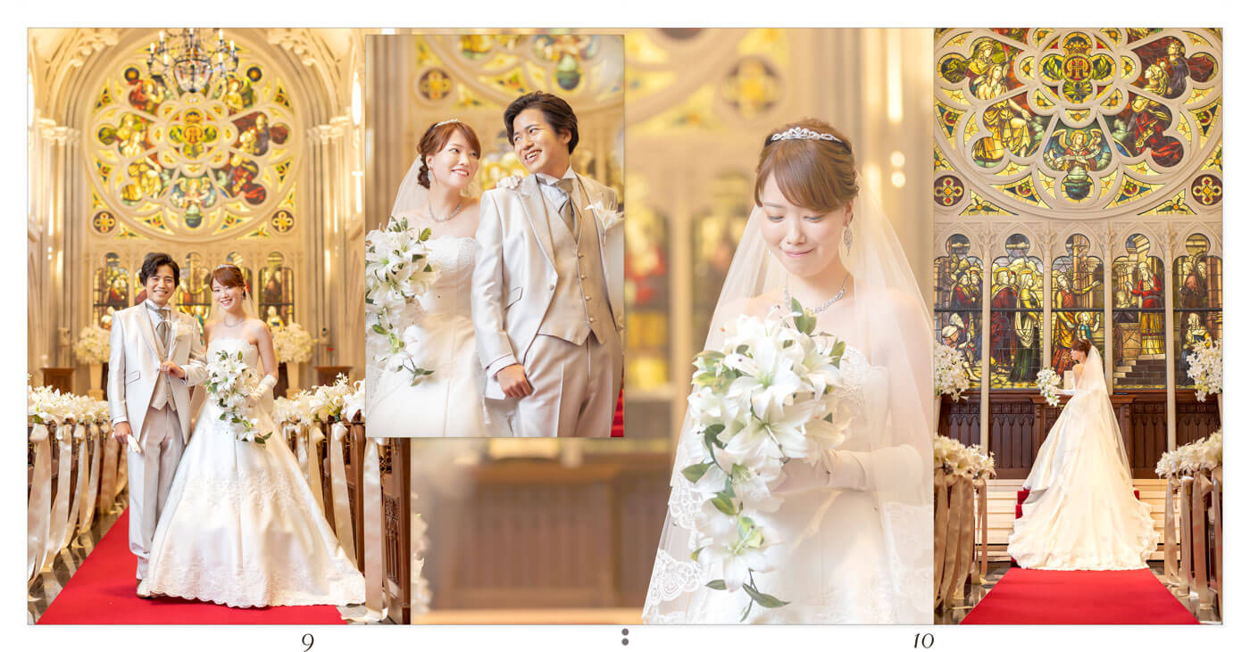 9～10ページ 伊勢山ヒルズ 前撮りアルバム