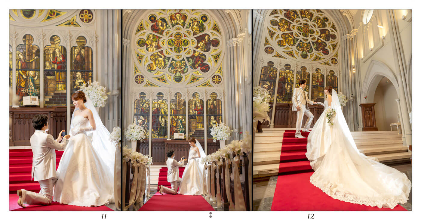 11～12ページ 伊勢山ヒルズ 前撮りアルバム