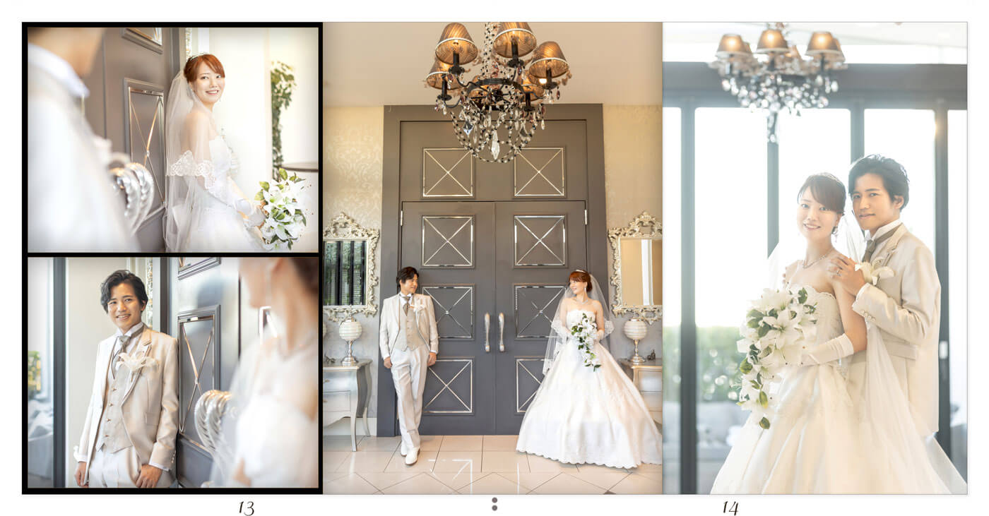13～14ページ 伊勢山ヒルズ 前撮りアルバム