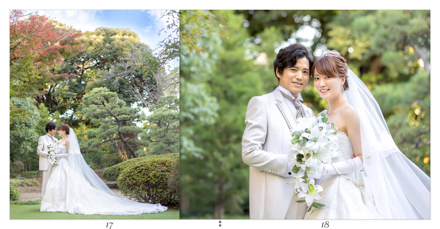 17～18ページ 伊勢山ヒルズ 前撮りアルバム