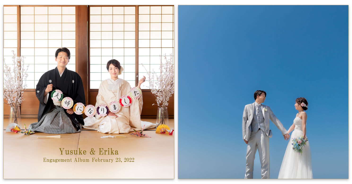 温山荘園 前撮りアルバム 表紙