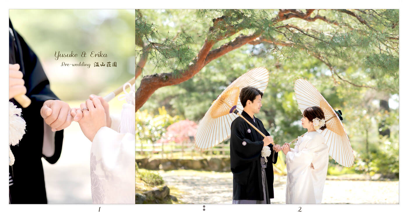 1～2ページ 温山荘園 前撮りアルバム