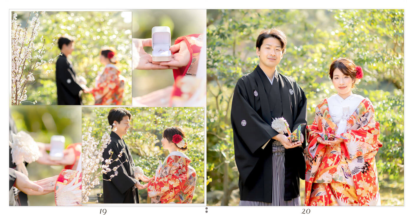 19～20ページ 温山荘園 前撮りアルバム