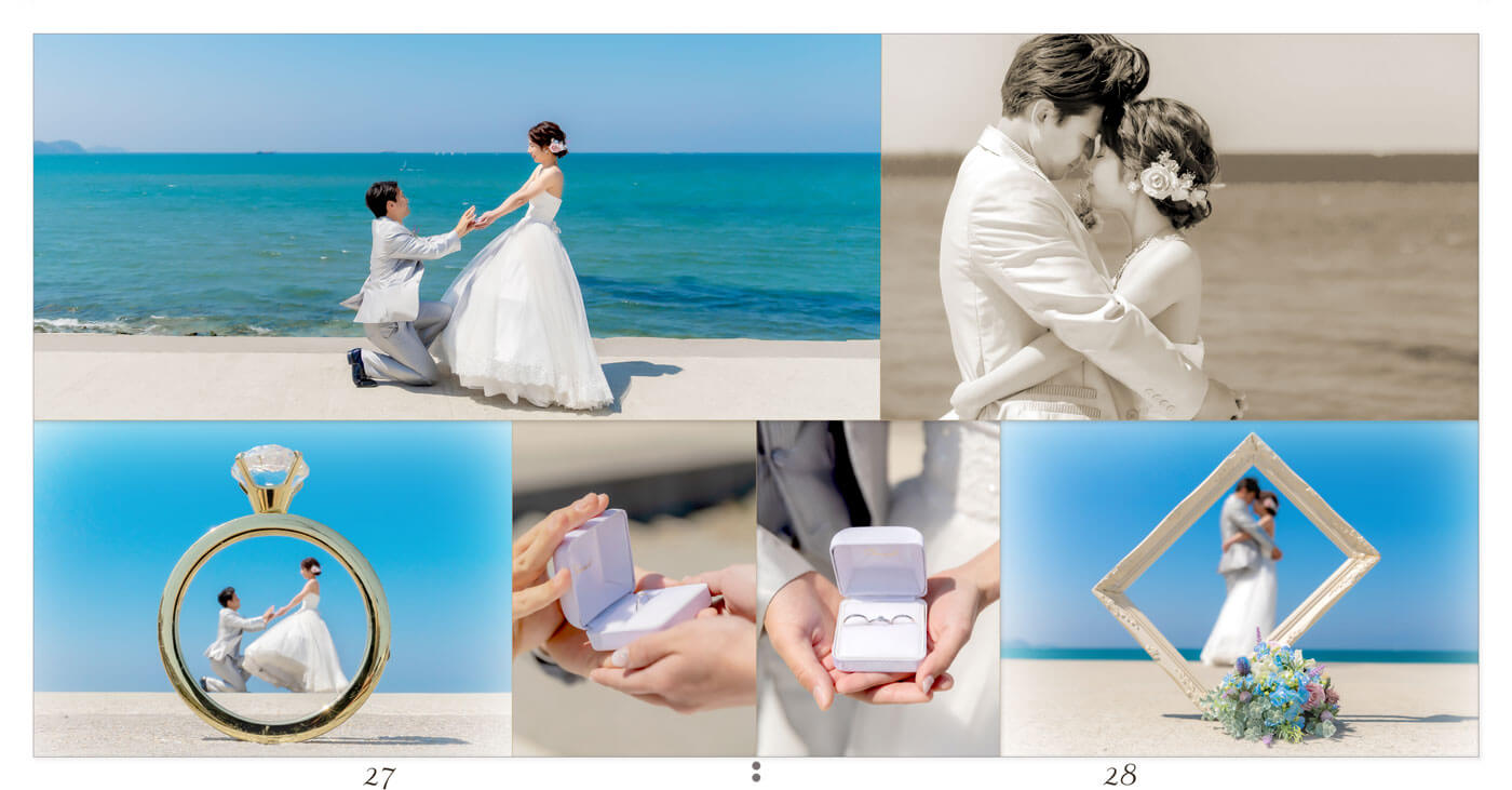 27～28ページ 浜の宮ビーチ ウエディングアルバム