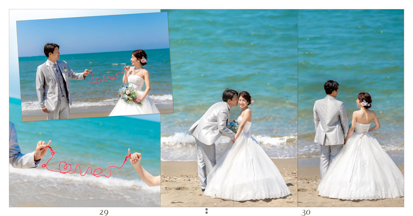 29～30ページ 浜の宮ビーチ ウエディングアルバム