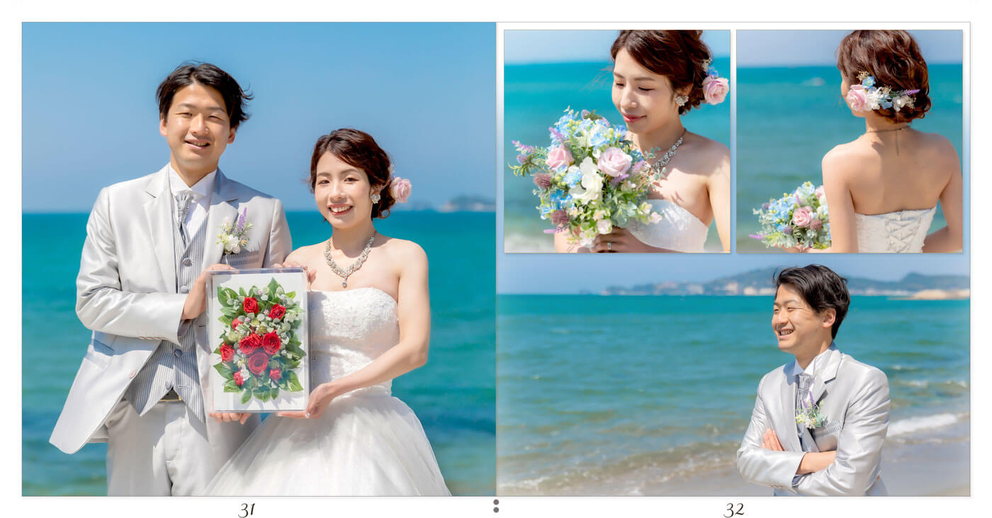 31～32ページ 浜の宮ビーチ ウエディングアルバム