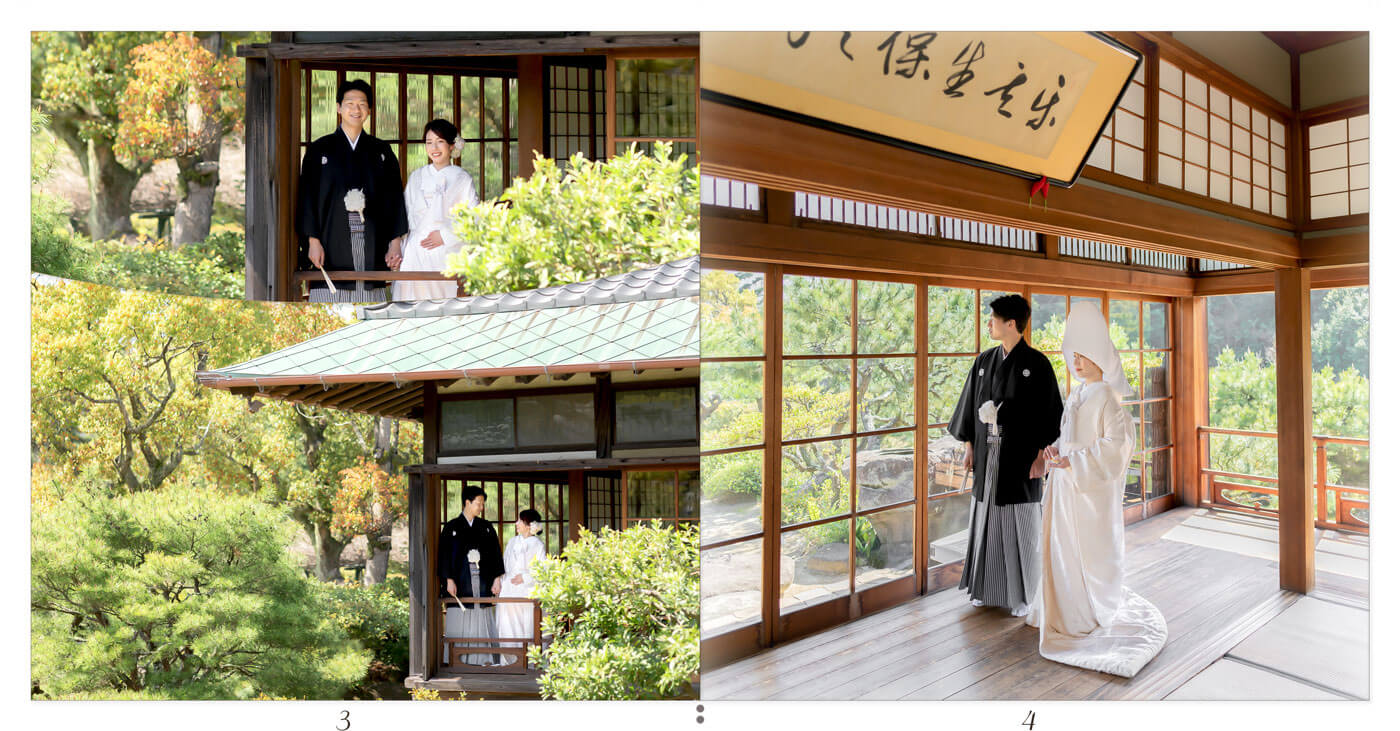 3～4ページ 温山荘園 前撮りアルバム