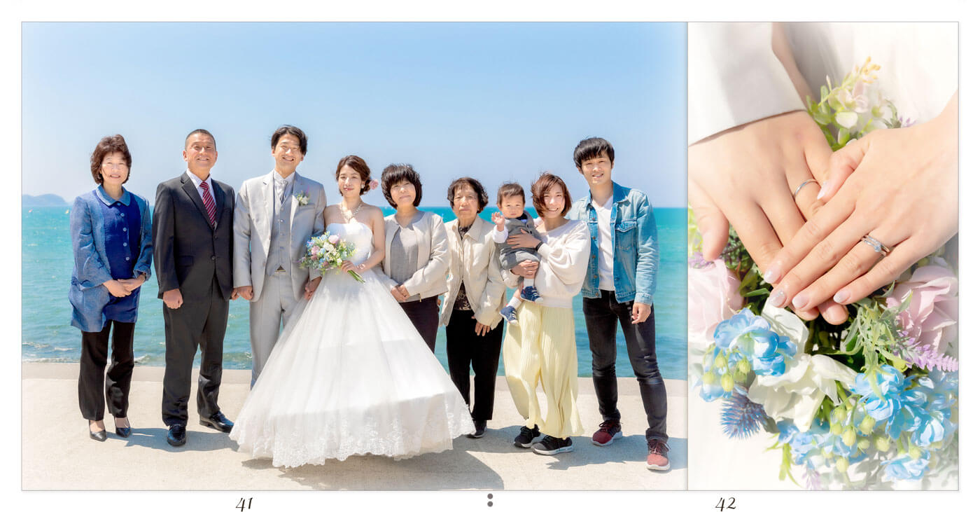 41～42ページ 浜の宮ビーチ ウエディングアルバム