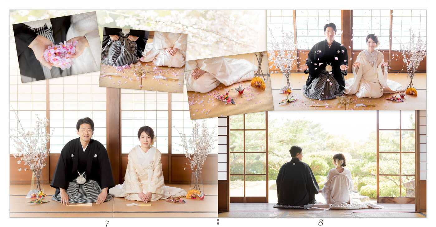 7～8ページ 温山荘園 前撮りアルバム