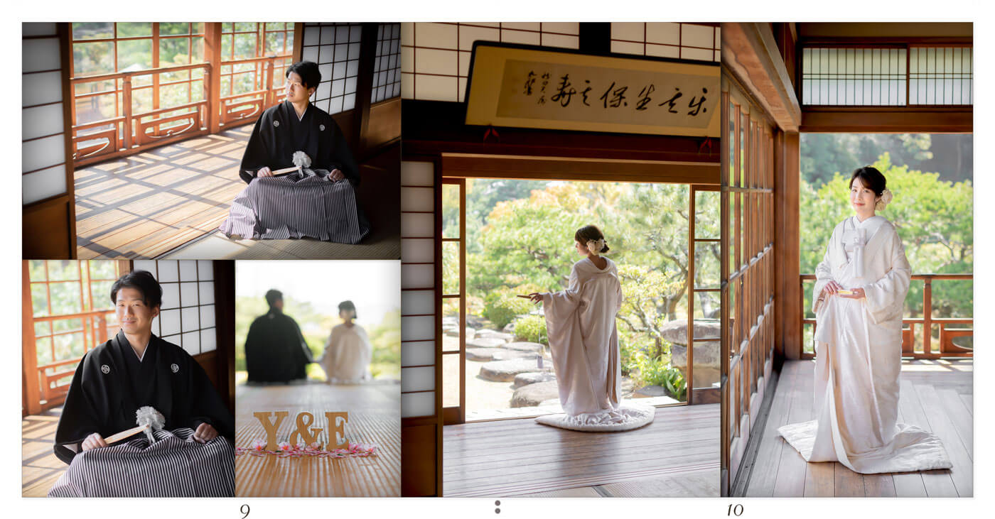 9～10ページ 温山荘園 前撮りアルバム