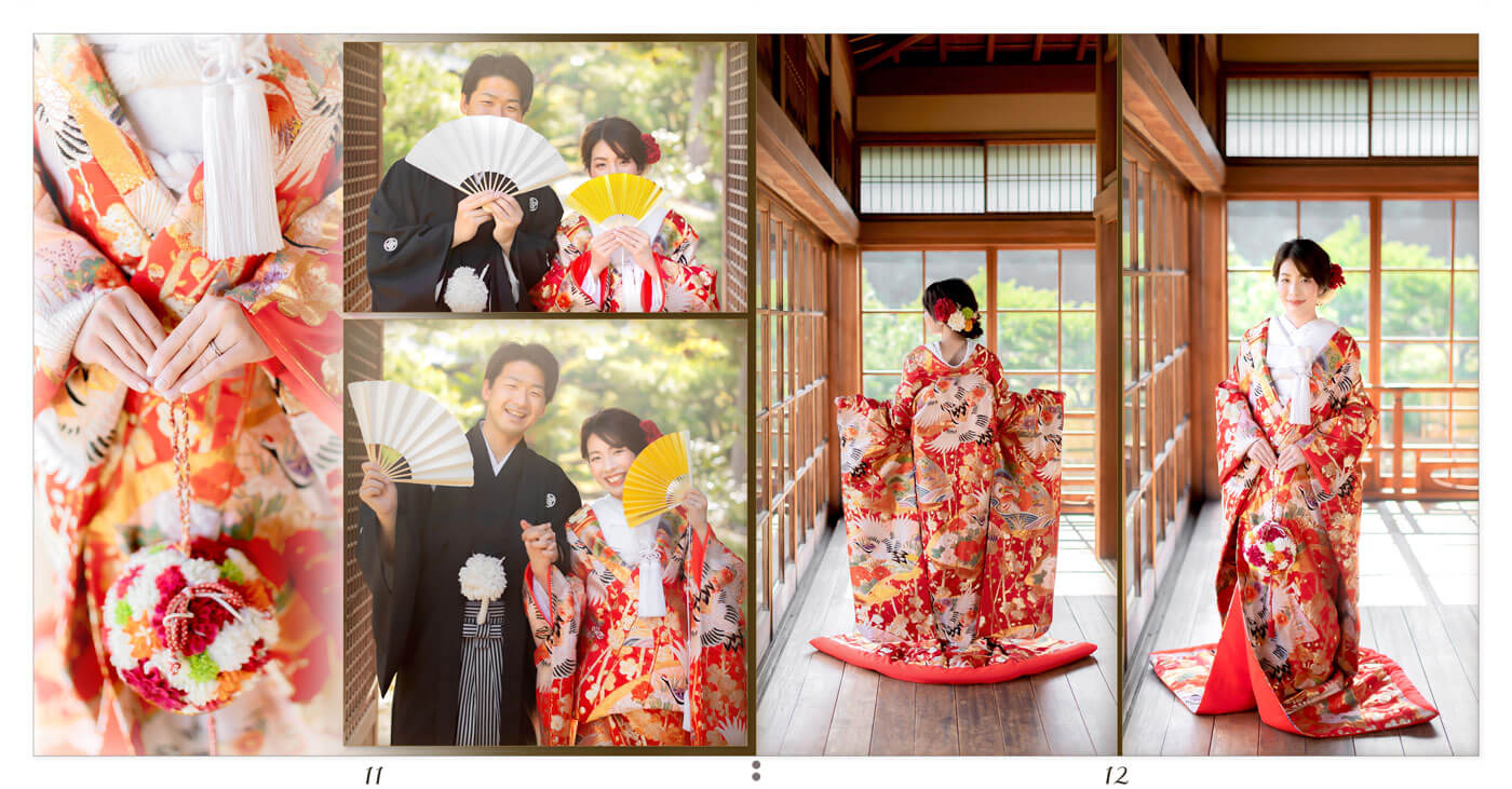 11～12ページ 温山荘園 前撮りアルバム