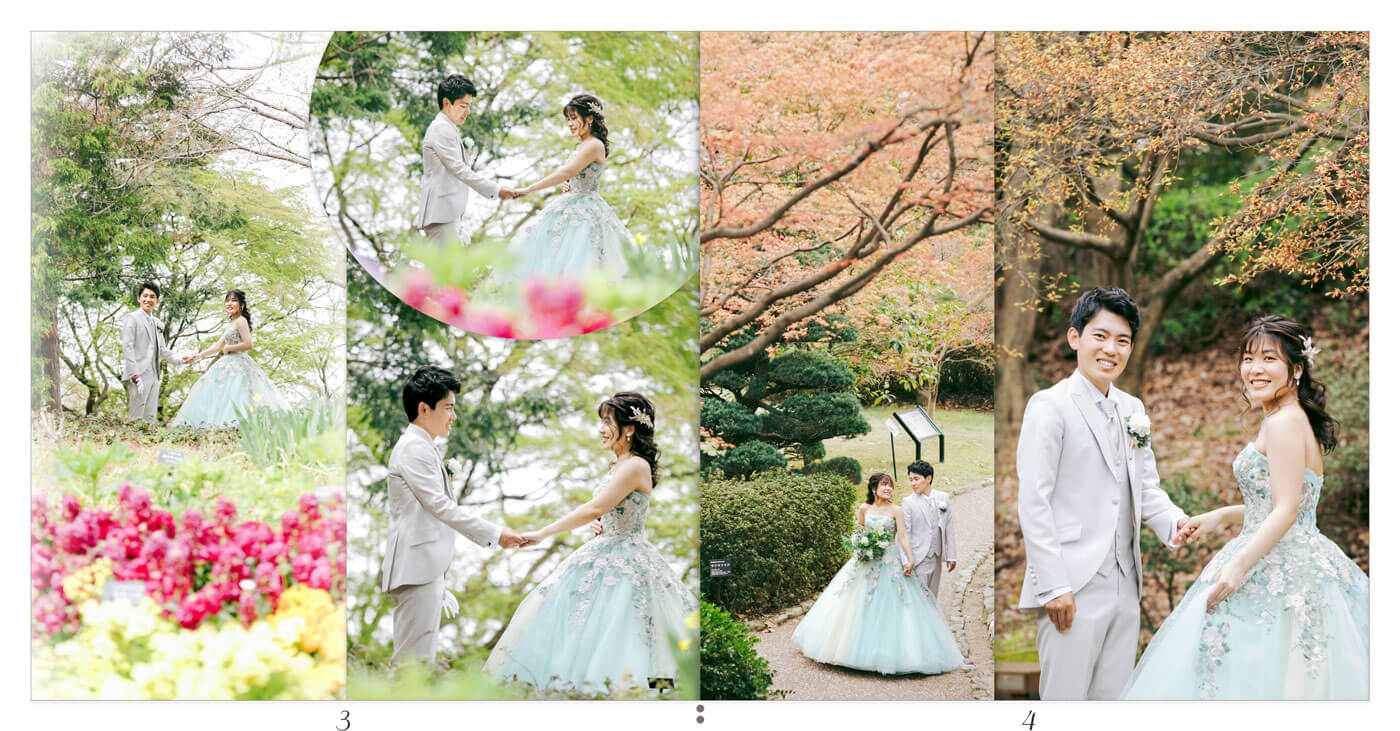 3～4ページ 福岡市植物園 ウエディングアルバム