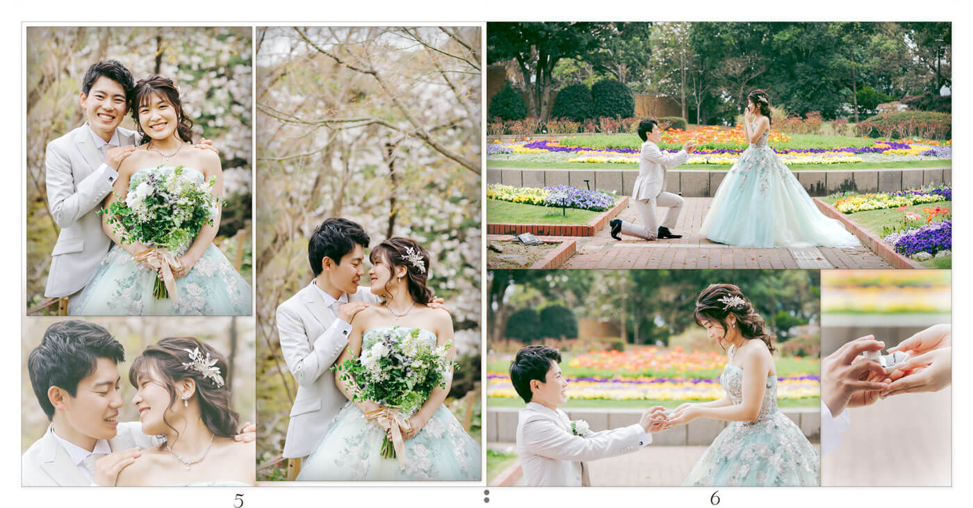 5～6ページ 福岡市植物園 ウエディングアルバム
