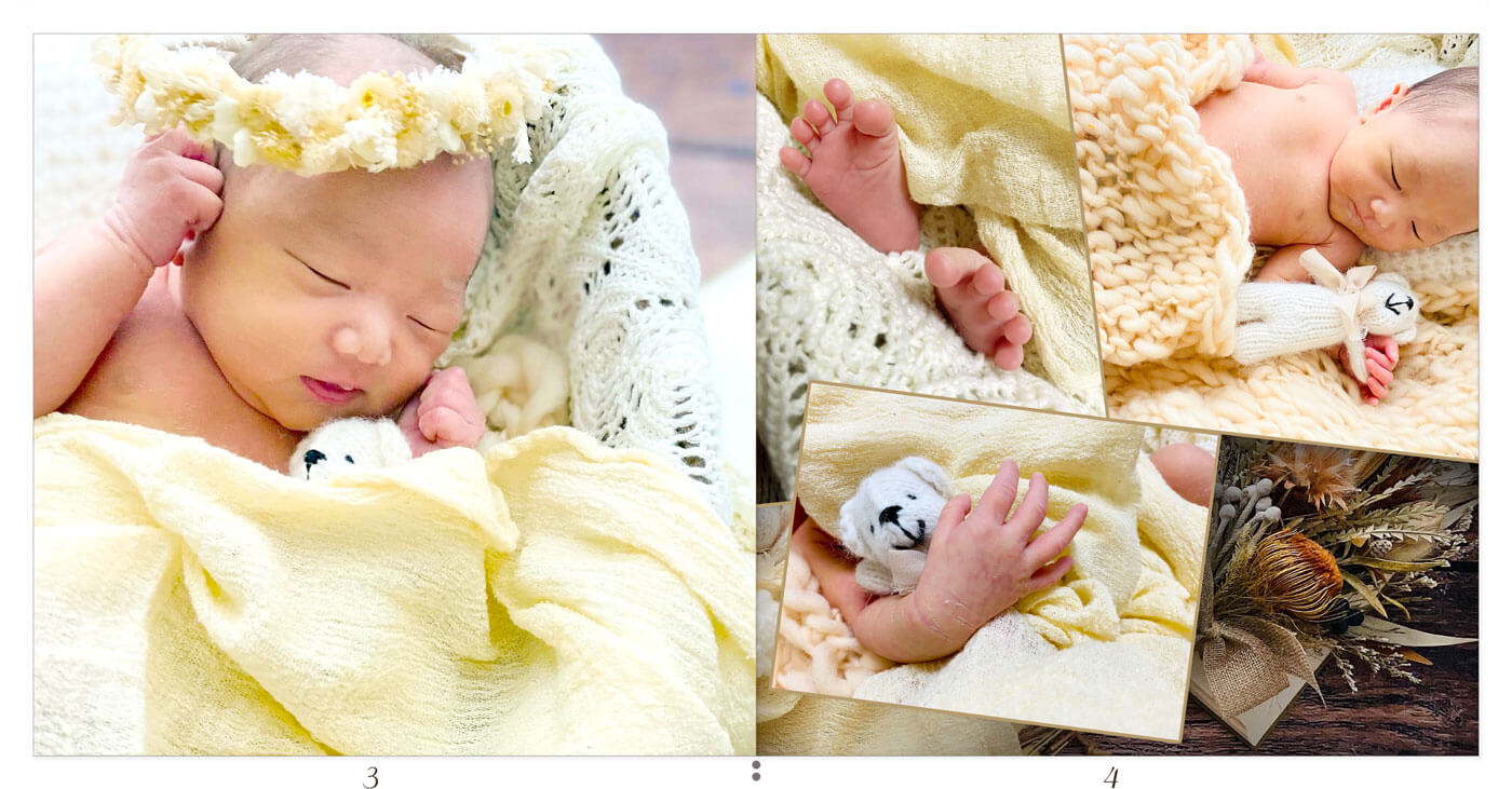 3～4ページ ニューボーンアルバム