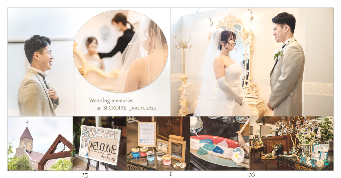 15～16ページ セントクロワール 結婚アルバム